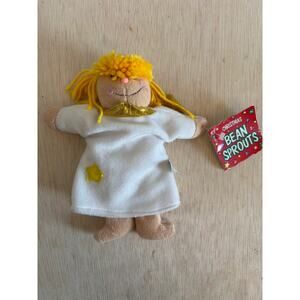 Vintage 8" Bean Sprouts CHRISTMAS Angel "Grace" Beanbag plush w/Tag